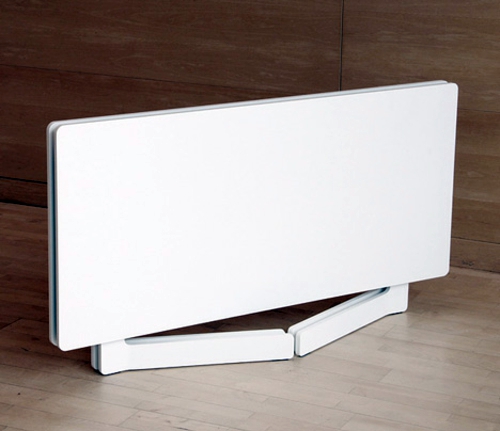 White folding table design by Ola AKKA White folding table design by Ola AKKA
