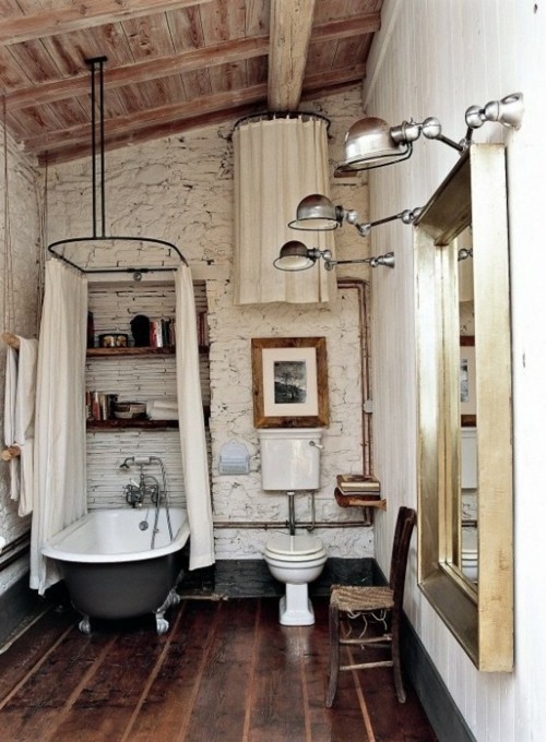 35 Rustic bathroom design ideas - Rural Barn Outfit