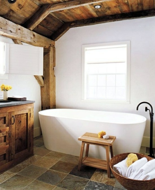 35 Rustic bathroom design ideas - Rural Barn Outfit