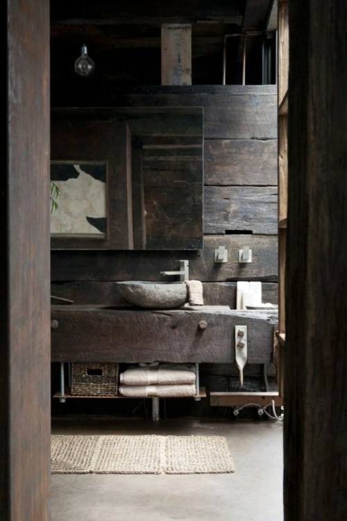 35 Rustic bathroom design ideas - Rural Barn Outfit