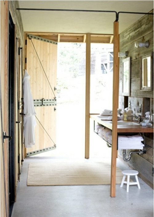 35 Rustic bathroom design ideas - Rural Barn Outfit