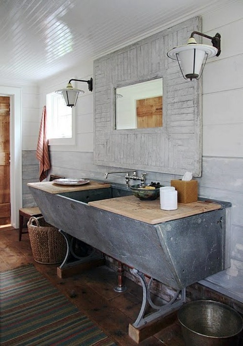 35 Rustic bathroom design ideas - Rural Barn Outfit