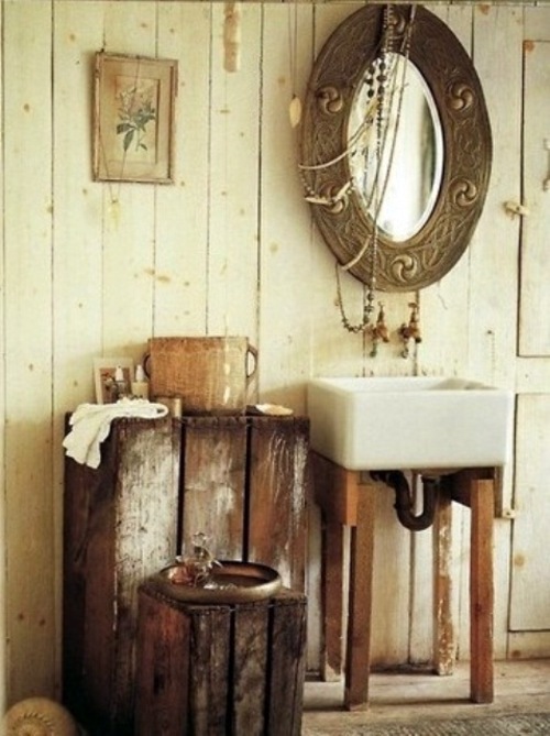 35 Rustic bathroom design ideas - Rural Barn Outfit