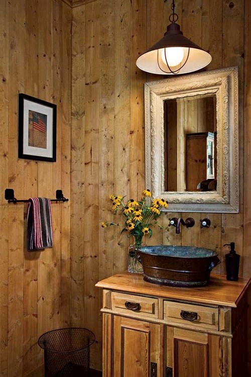35 Rustic bathroom design ideas - Rural Barn Outfit