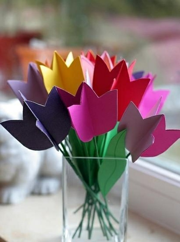 DIY - Do it yourself - DIY Projects - Frühlingsdeko tinker with children