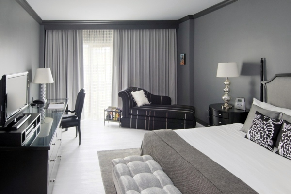 Select bedroom wall color and make a modern feel