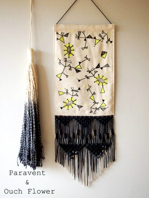 The craft in the style of the 1970's - the macrame decoration is making a comeback!