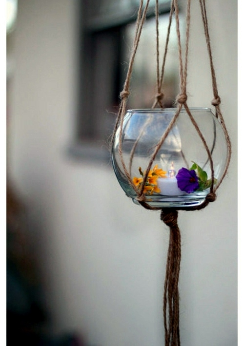 The craft in the style of the 1970's - the macrame decoration is making a comeback!