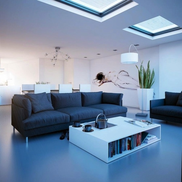 Living Room With Skylight Ideas And Suggestions Interior