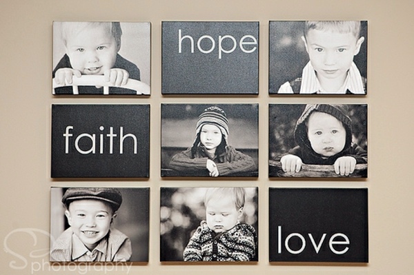 Wohnideen - Family photos idea - you show everything on your walls