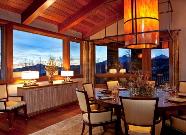 Large pendant lights in the dining room - modern pendant lamps