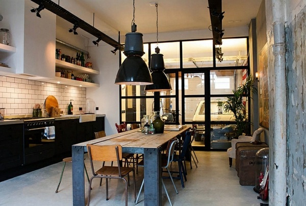 Large pendant lights in the dining room - modern pendant lamps