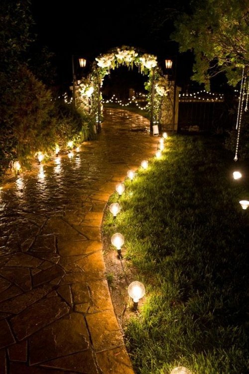 Cool garden lighting - you brighten your cozy outdoor room