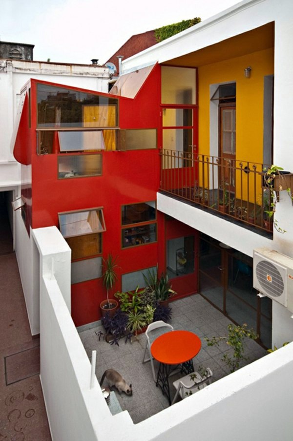 House paint - would be a red house facade something for you?