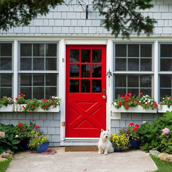 House paint - would be a red house facade something for you?