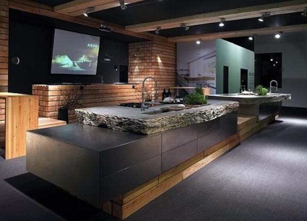 Countertop with concrete look - kitchen countertops made of concrete - advantages and disadvantages