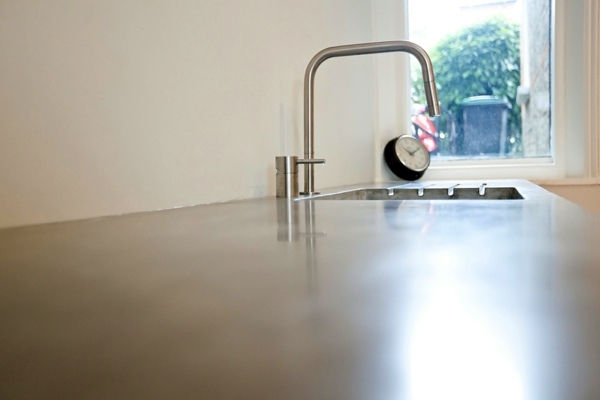 Countertop with concrete look - kitchen countertops made of concrete - advantages and disadvantages