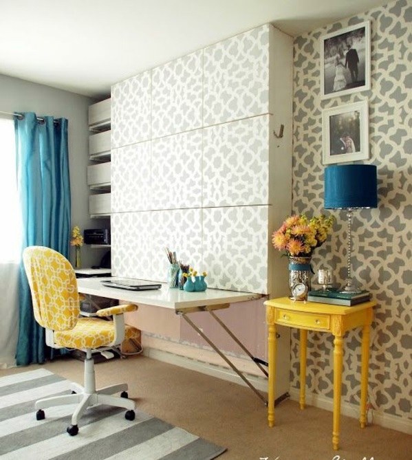 DIY Möbel - Murphy bed build yourself - trendy, space-saving interior design ideas