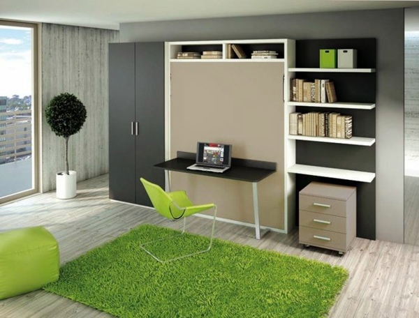 Murphy bed build yourself - trendy, space-saving interior design ideas