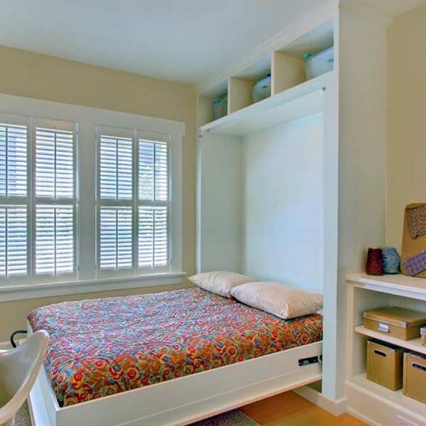 Murphy bed build yourself - trendy, space-saving interior design ideas