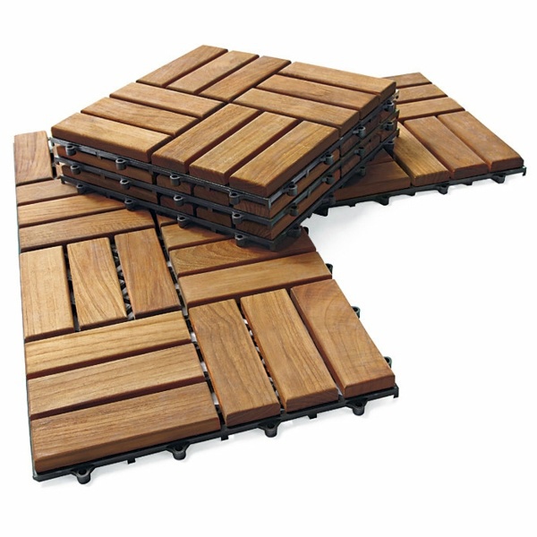 Garten und Landschaftsbau - Terrace with teak wood flooring - modern solution for any outdoor area
