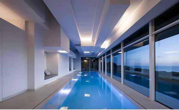 Modern interior design ideas for holiday home with indoor pool Modern interior design ideas for holiday home with indoor pool