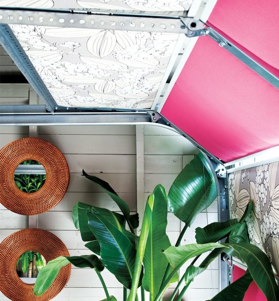 Colorful garage design - redesign of the old garage