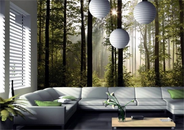 Murals Forest - Enjoy the tranquility of nature! Wall Murals with forest motifs make this possible at home!