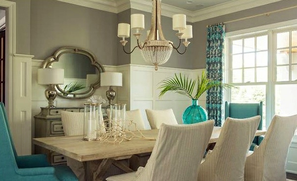 Dining room design - mix traditional style with contemporary accents Dining room design - mix traditional style with contemporary accents