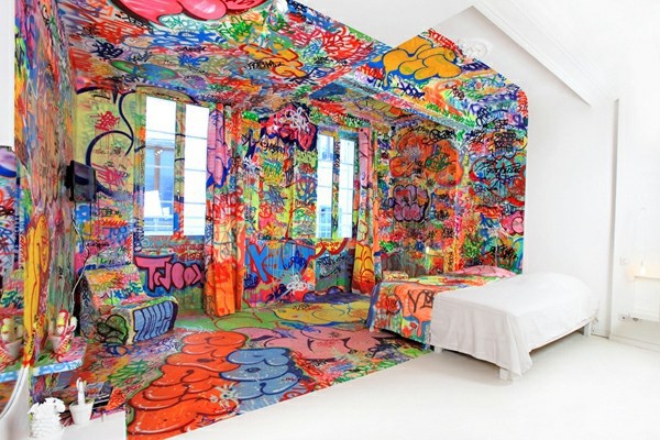 Art Hotel in Marseille offers rooms with a split design to