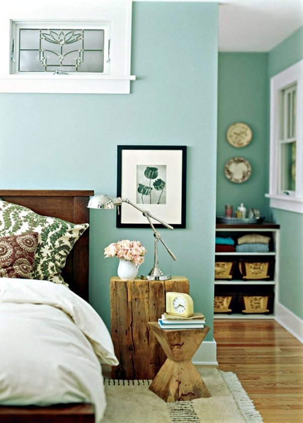 Wall color mint green gives your living room a magical flair