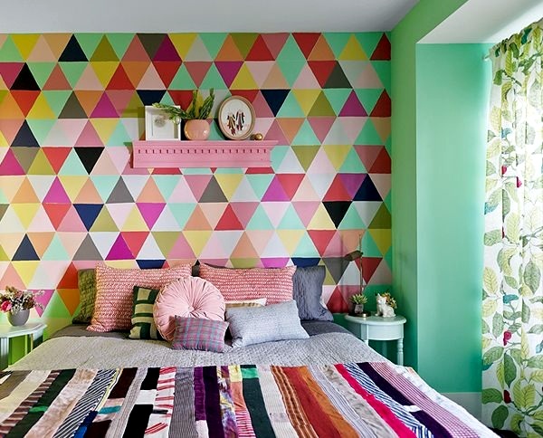 Wall color mint green gives your living room a magical flair
