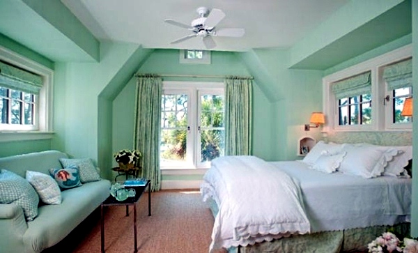 Wall Color Mint Green Gives Your Living Room A Magical Flair