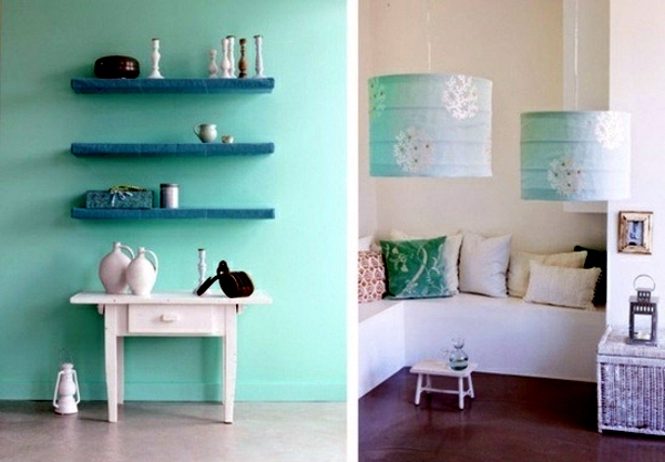 Wall Color Mint Green Gives Your Living Room A Magical Flair