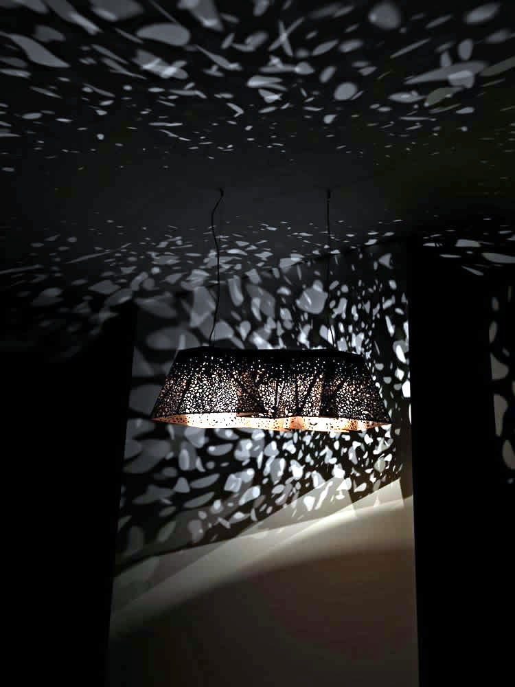 Contemporary pendant lamp made of wood Contemporary pendant lamp made of wood