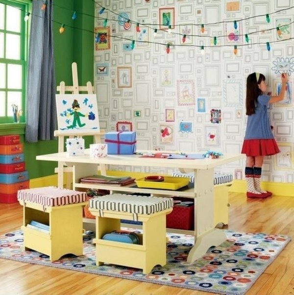Children's room design - creative ideas in color