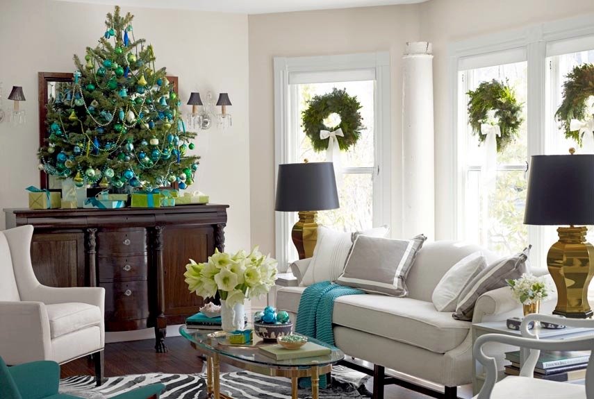 Ideas for decorating the living room for Christmas