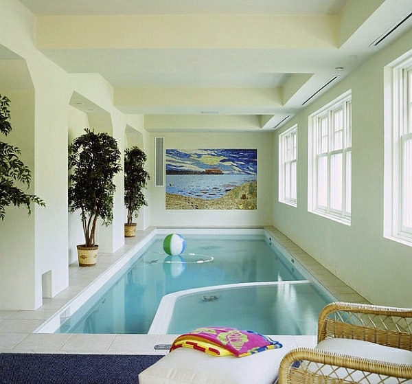 small indoor pool in house