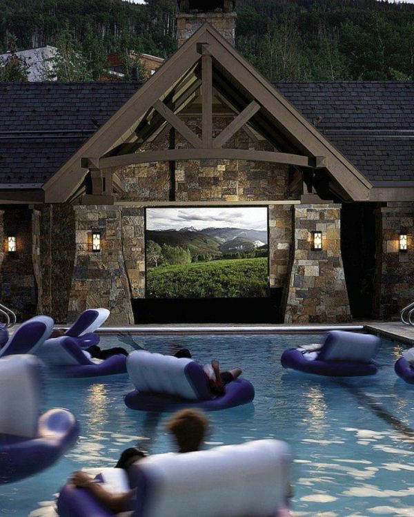 Great home theater set up - for hours watching movies outdoors