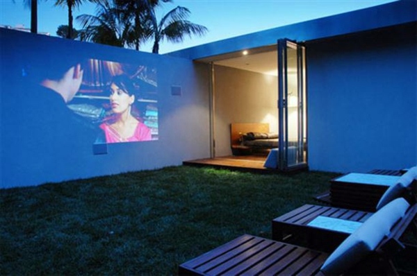 Great home theater set up - for hours watching movies outdoors