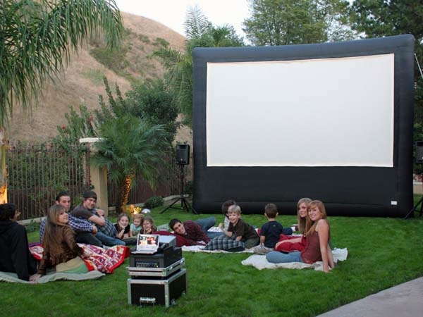 Great home theater set up - for hours watching movies outdoors