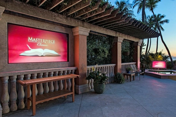 Great home theater set up - for hours watching movies outdoors