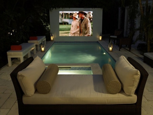 Great home theater set up - for hours watching movies outdoors