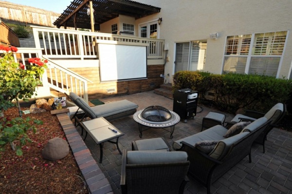 Great home theater set up - for hours watching movies outdoors