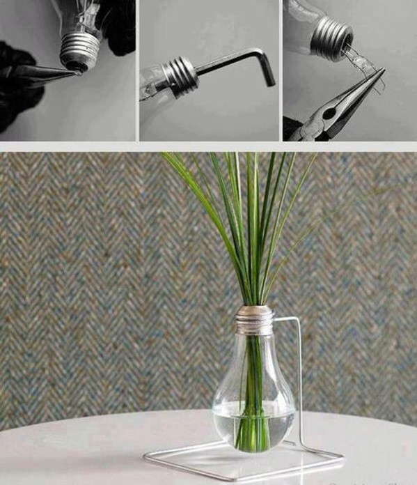 DIY - Do it yourself - DIY decoration from bulbs - 120 craft ideas for old light bulbs