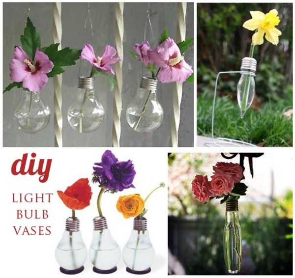 DIY decoration from bulbs - 120 craft ideas for old light bulbs