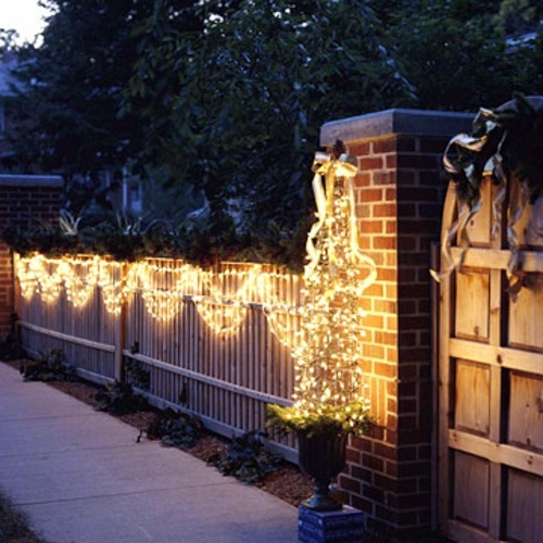 Festive garden lighting for Christmas Festive garden lighting for Christmas