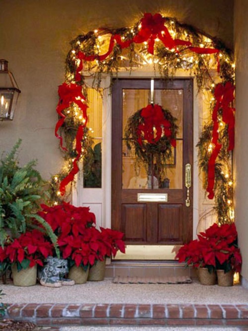 Festive garden lighting for Christmas