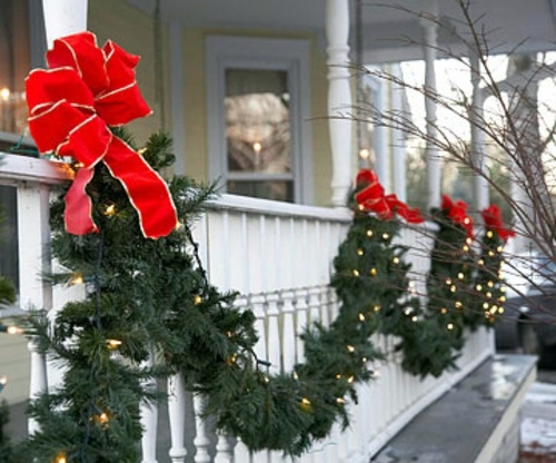 Festive garden lighting for Christmas