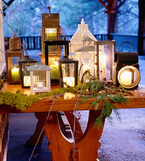 Festive garden lighting for Christmas